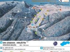 Trail map Zábava – Hruštín