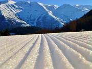 Very well-groomed slopes