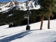 Snow cannon in the Arapahoe Basin
