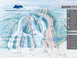 Trail map Georgian Peaks Club