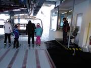 Service staff at the chairlift