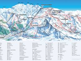 Trail map Zermatt/Breuil-Cervinia/Valtournenche – Matterhorn