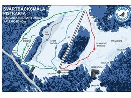 Trail map Svartbäcksmålabacken – Nybro