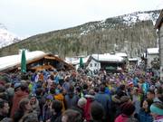 The legendary season-end party in Saas-Fee