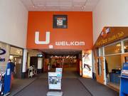 Entrance area of the ski hall