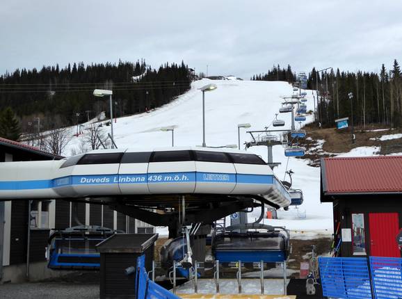 Duveds Linbana - 6pers. High speed chairlift (detachable) with bubble