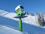 High-performance snow cannon in the Galsterberg ski area
