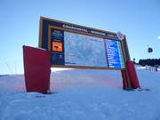 Digital piste map in Courchevel