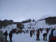 Hustle and bustle in the Chapelco ski resort