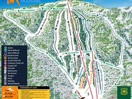 Trail map Timberline Mountain