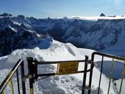 The access to the slope is not for the faint-hearted.