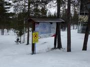 Slope map at the mountain station