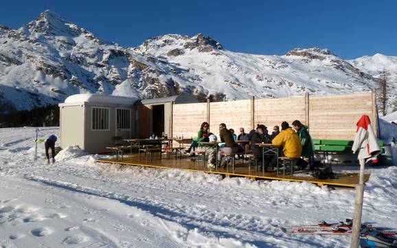 Huts, mountain restaurants  Bregaglia Engadin – Mountain restaurants, huts Aela – Maloja