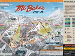Trail map Mt. Baker