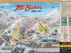 Trail map Mt. Baker