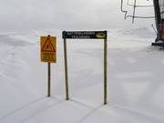 Sign-posting of the slopes in Raudalen