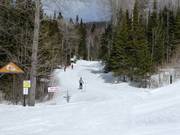Start of the cross-country trails directly at the Le Mont Grand-Fonds ski area