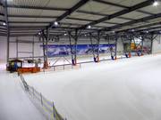 View of the platter lift and conveyor belt