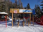 Information at the entry points of the chairlifts