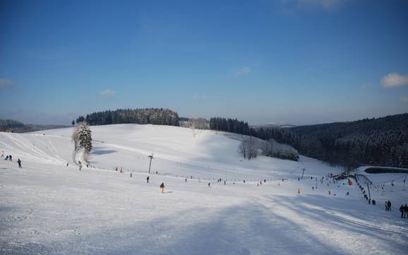 Biggest height difference in the County of Olpe – ski resort Fahlenscheid – Olpe