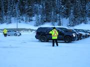 At the parking lot, you will be warmly directed to your parking space.