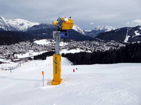 Snow reliability Region Seefeld – Tirols Hochplateau – Snow reliability Gschwandtkopf – Seefeld