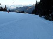 Groomed slope in Jasná