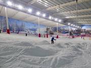 Mogul slopes in the indoor ski hall The Snow Centre