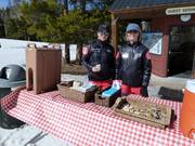 Free drinks, chocolate bars, and sunscreen in the ski area