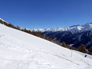 Intermediate slope at the Fleschenlift