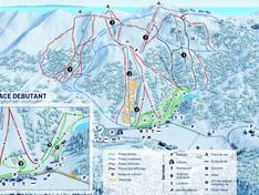 Trail map Gréolières les Neiges