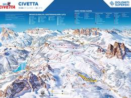 Trail map Civetta – Alleghe/Selva di Cadore/Palafavera/Zoldo