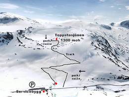 Trail map Stryn Sommerski – Tystigbreen