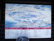Piste map of the ski resort at the base station