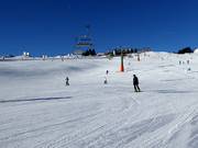 Perfect slope grooming at the Euro chairlift