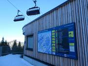 Information board at the mountain station