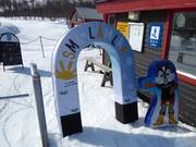 Children's entrance in the ski resort of Björkliden