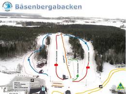 Trail map Båsenbergabacken