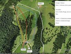 Trail map La Combette – Baulmes