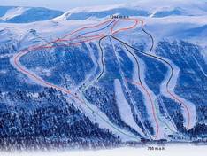 Trail map Hallingskarvet