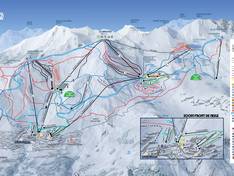 Trail map Orcières Merlette 1850