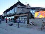 Well-maintained ticket desk area in Masella