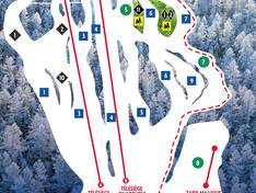 Trail map Mont Habitant
