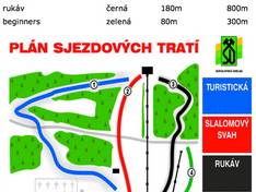 Trail map Lišák Stříbrná