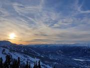 Sunset at Whistler Blackcomb ski resort