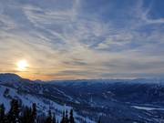 Sunset in the Whistler Blackcomb ski area