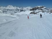 Glacier descent at Glacier de Pissaillas in Val d'Isère