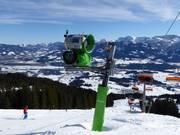 High-performance snow cannon at Weiherkopf