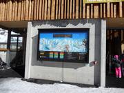 Slope board at the valley station in Andermatt