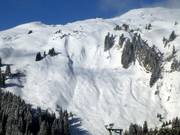 Challenging off-piste terrain in Damüls